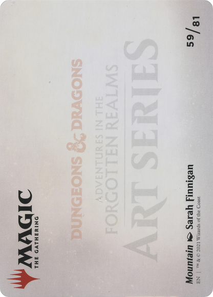 Mountain // Mountain (AAFR-059) - Adventures in the Forgotten Realms Art Series (Borderless)