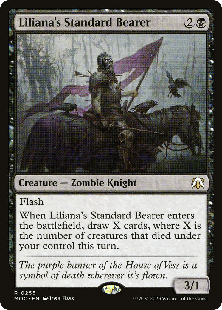 Liliana's Standard Bearer⁣ - Commander: March of the Machine⁣ (Rare)⁣ [255]