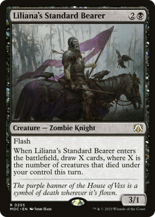 Liliana's Standard Bearer⁣ - Commander: March of the Machine⁣ (Rare)⁣ [255]