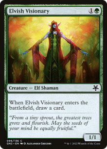 Elvish Visionary⁣ - Game Night: Free For All⁣ (Common)⁣ [96]