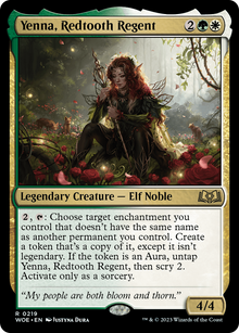 Yenna, Redtooth Regent (WOE-219) - Wilds of Eldraine Foil