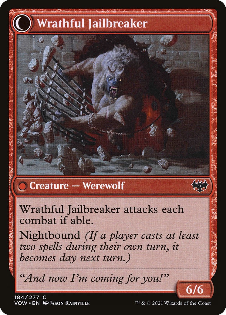 Weary Prisoner (VOW-184) - Innistrad: Crimson Vow: (Double Faced Transform) Foil