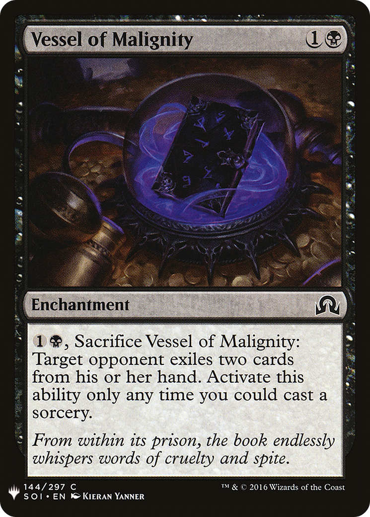 Vessel of Malignity (LIST-SOI-144) - The List