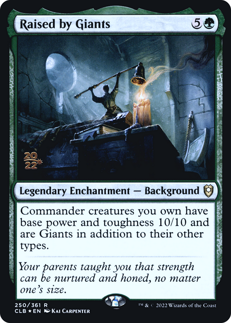 Raised by Giants (PRE-250S) - Battle for Baldur's Gate Promos Foil