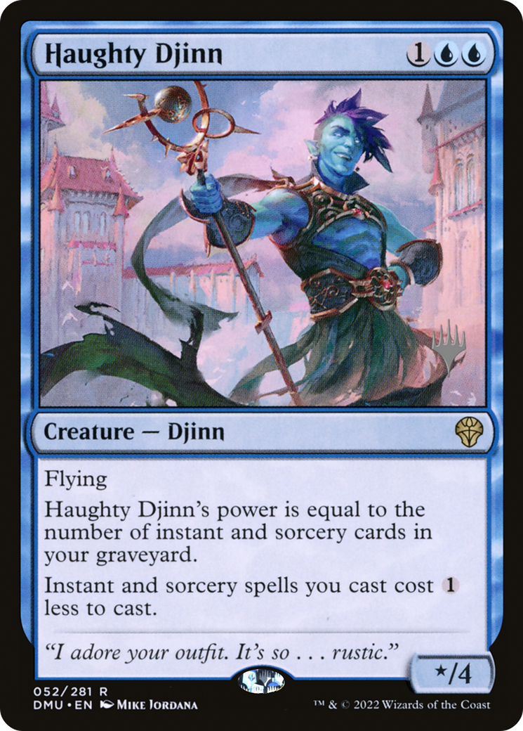 Haughty Djinn (PPDMU-52P) - Dominaria United Promos