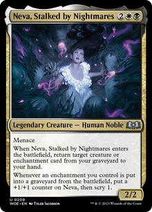 Neva, Stalked by Nightmares (WOE-209) - Wilds of Eldraine