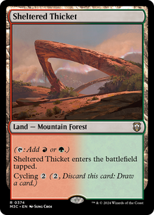 Sheltered Thicket⁣ - Commander: Modern Horizons 3⁣ (Rare)⁣ [374]