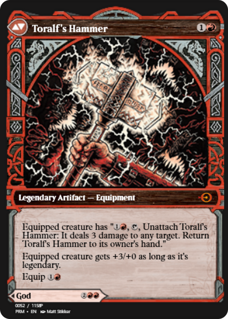 Toralf, God of Fury // Toralf's Hammer (PRM-88302) - Magic Online Promos