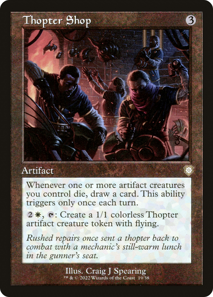 Thopter Shop⁣ - Commander: The Brothers' War⁣ (Rare)⁣ [19]