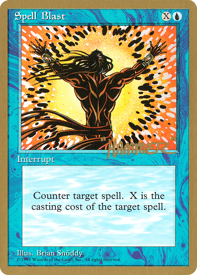 Spell Blast - 1996 Shawn "Hammer" Regnier (4ED) (WCD-SHR103) - Pro Tour Collector Set