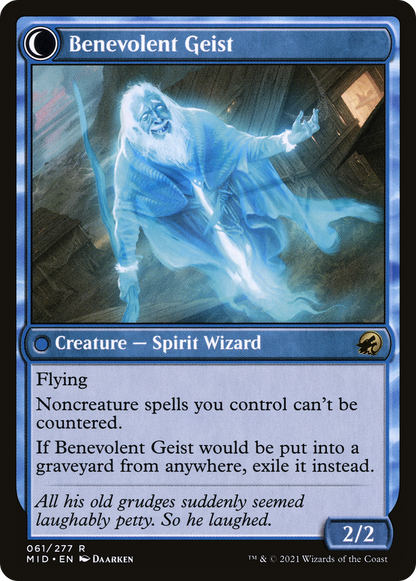 Malevolent Hermit (MID-061) - Innistrad: Midnight Hunt: (Double Faced Transform)