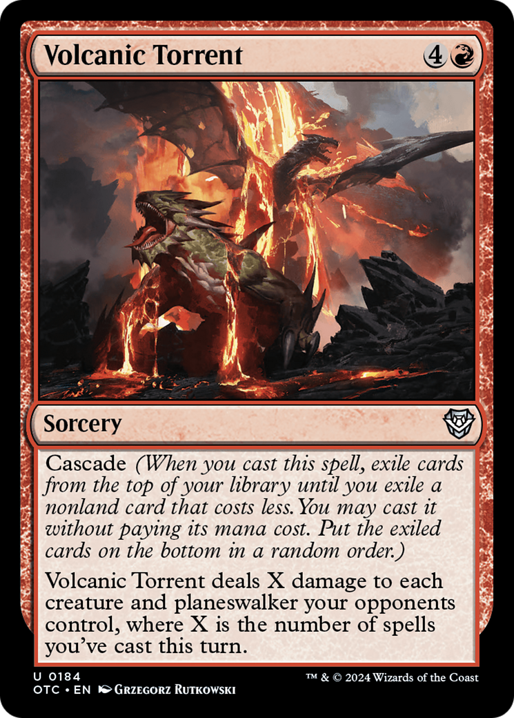 Volcanic Torrent⁣ - Commander: Outlaws of Thunder Junction⁣ (Uncommon)⁣ [184]