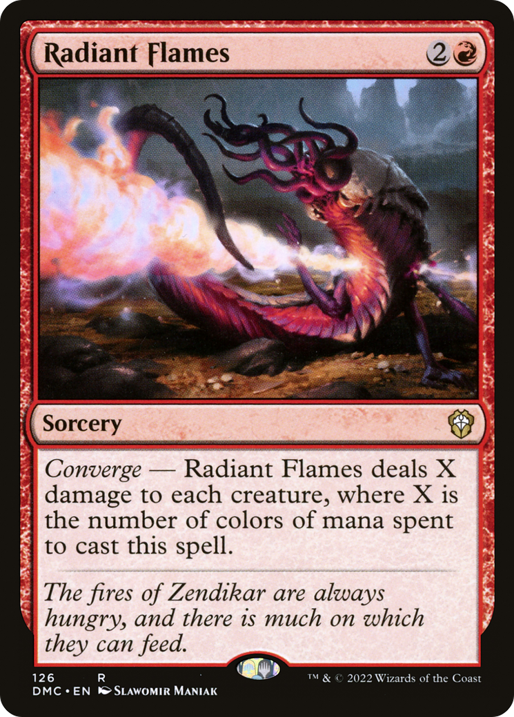 Radiant Flames⁣ - Commander: Dominaria United⁣ (Rare)⁣ [126]