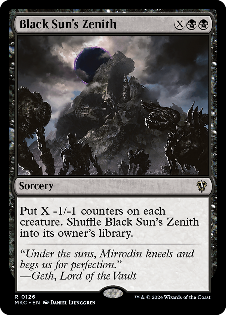 Black Sun's Zenith⁣ - Commander: Murders at Karlov Manor⁣ (Rare)⁣ [126]
