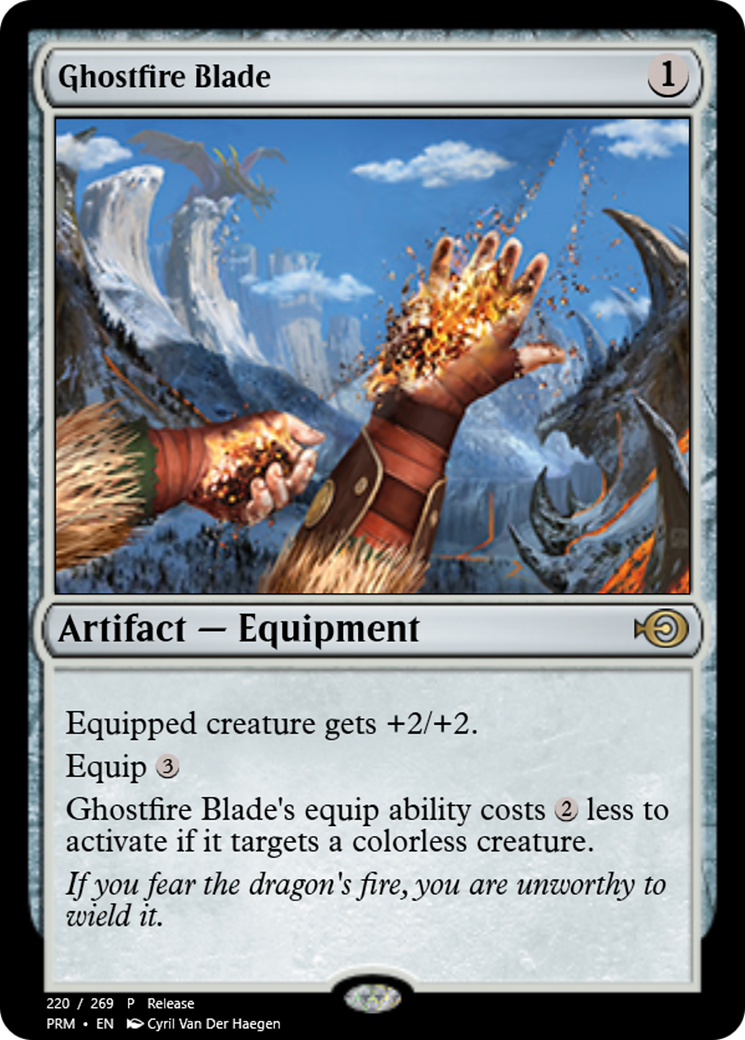 Ghostfire Blade (PRM-55777) - Magic Online Promos Foil