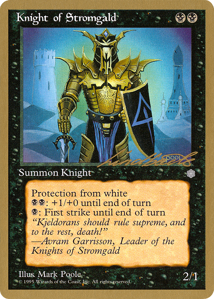 Knight of Stromgald - 1996 Leon Lindback (ICE) (WCD-LL138) - Pro Tour Collector Set