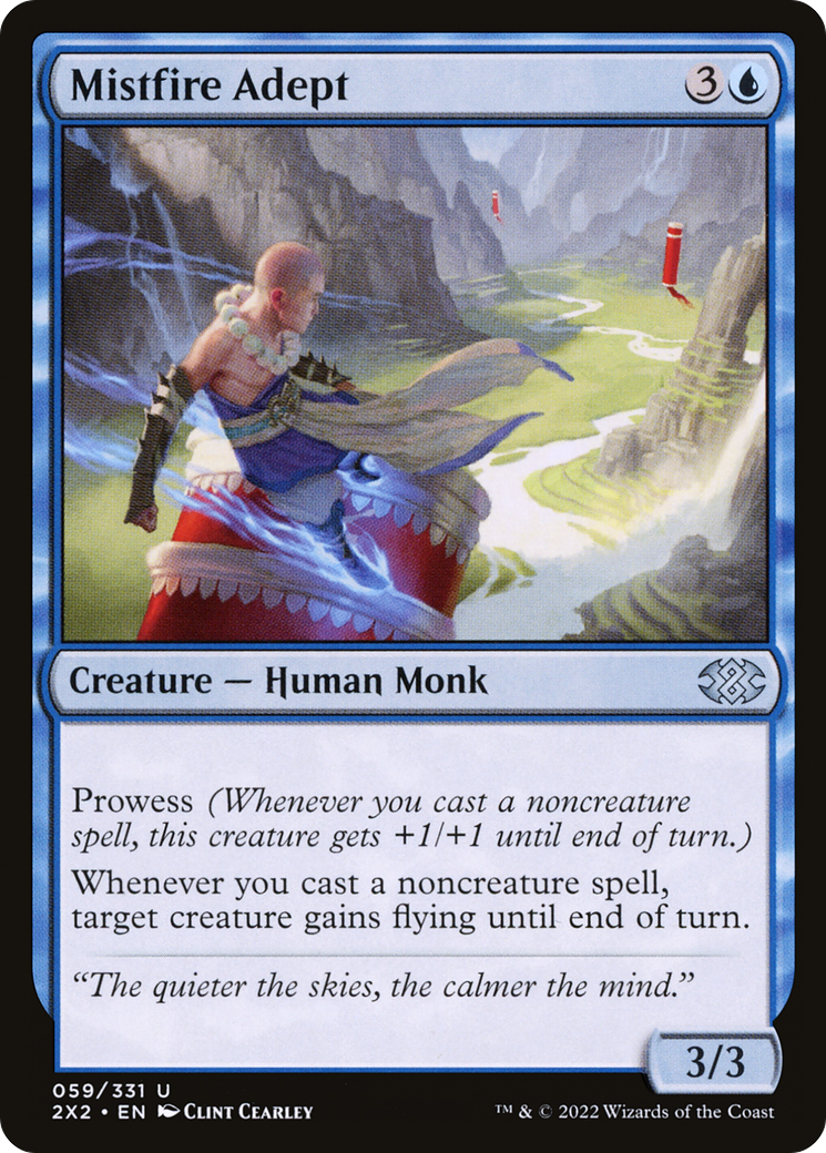 Mistfire Adept⁣ - Double Masters 2022⁣ (Uncommon)⁣ [59]