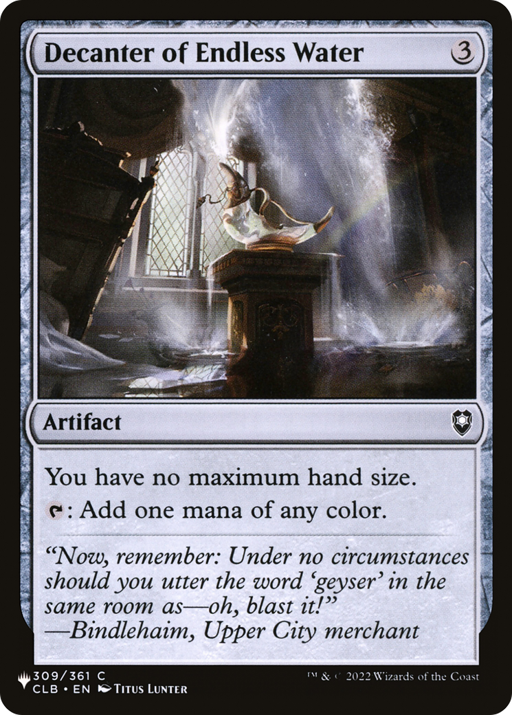 Decanter of Endless Water (LIST-309/361) - The List