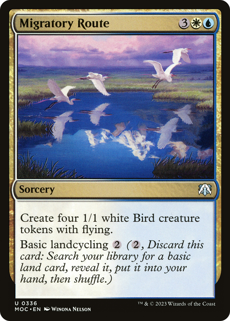 Migratory Route⁣ - Commander: March of the Machine⁣ (Uncommon)⁣ [336]