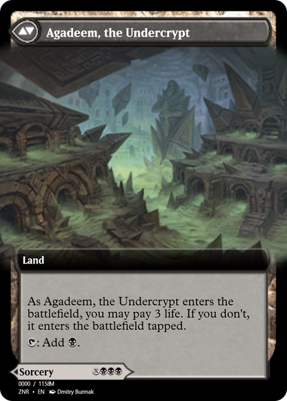 Agadeem's Awakening // Agadeem, the Undercrypt (PRM-83864) - Magic Online Promos