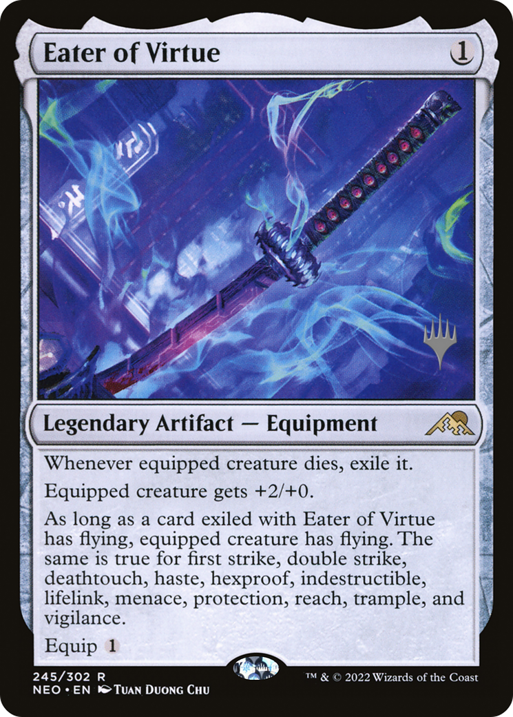 Eater of Virtue (PPNEO-245P) - Kamigawa: Neon Dynasty Promos Foil