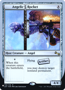 Angelic Rocket (LIST-054) - The List (Unfinity Foil Edition) Foil