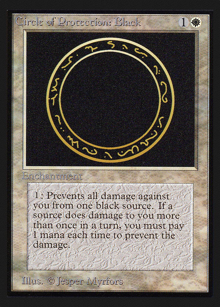 Circle of Protection: Black (IE) (IED-010) - Intl. Collectors' Edition