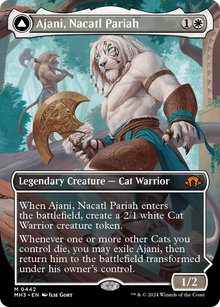 Ajani, Nacatl Pariah (Borderless) (MH3-442) - Modern Horizons 3 (Borderless) Foil