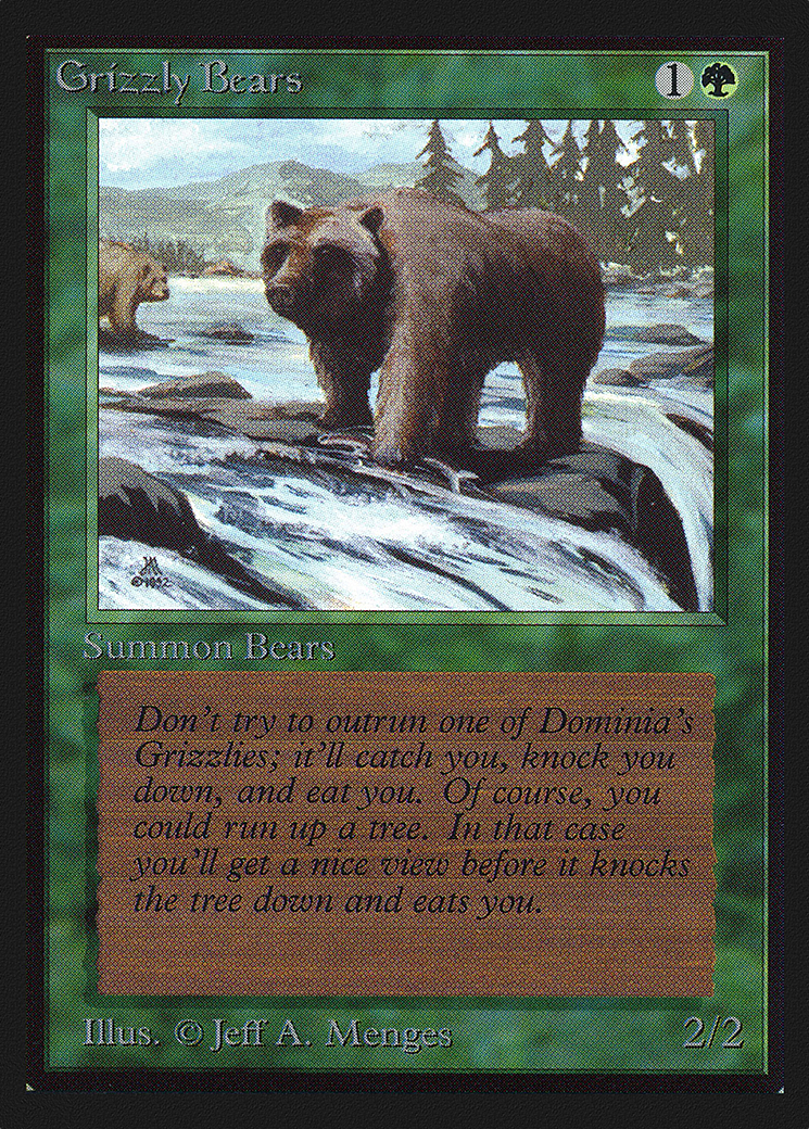 Grizzly Bears (IE) (IED-200) - Intl. Collectors' Edition