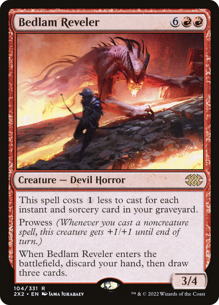 Bedlam Reveler⁣ - Double Masters 2022⁣ (Rare)⁣ [104]