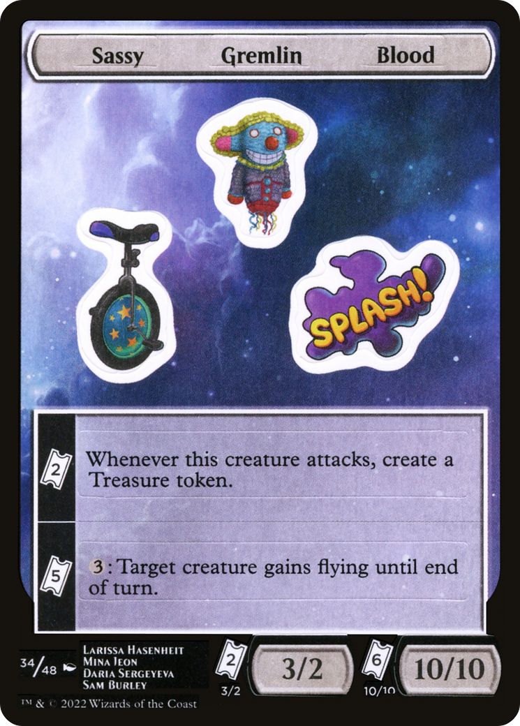 Sassy Gremlin Blood (UNF-034) - Unfinity Sticker Sheets