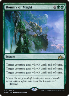 Bounty of Might (GRN-124) - Guilds of Ravnica Foil