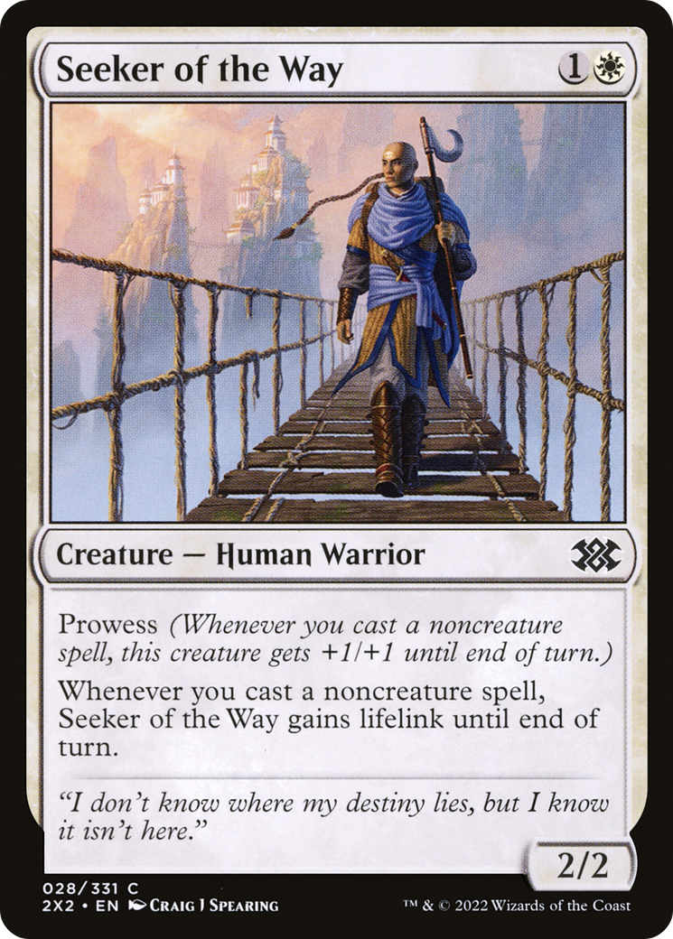 Seeker of the Way⁣ - Double Masters 2022⁣ (Common)⁣ [28]