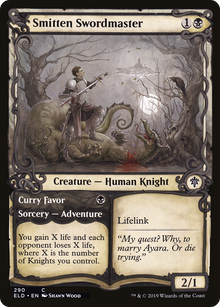 Smitten Swordmaster // Curry Favor⁣ - Throne of Eldraine: Extras⁣ (Common)⁣ [290]