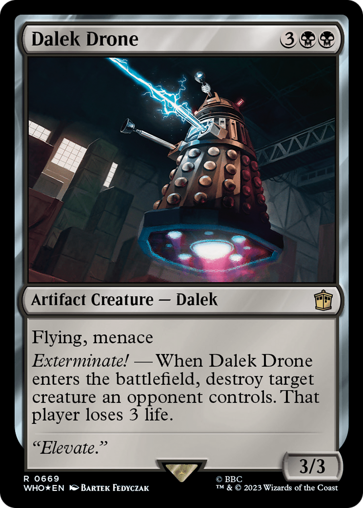 Dalek Drone (Surge Foil) (WHO-669) - Doctor Who Foil