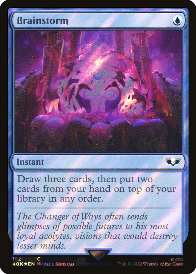 Brainstorm (Surge Foil) (40K-192★) - Warhammer 40,000 Commander Foil
