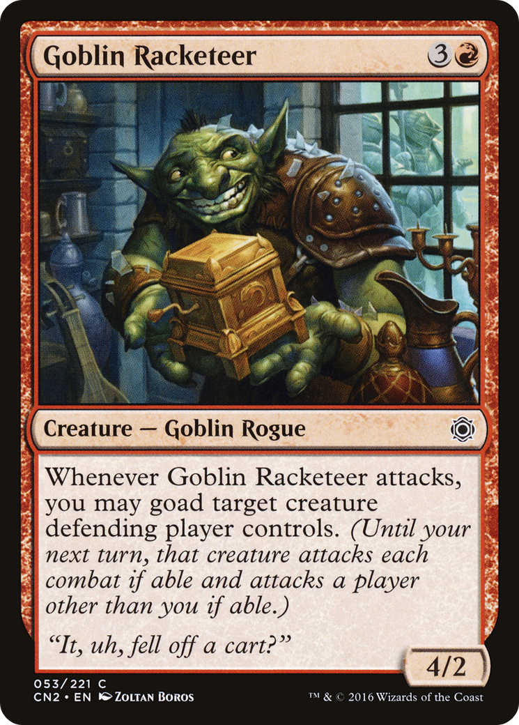 Goblin Racketeer (CN2-053) - Conspiracy: Take the Crown Foil