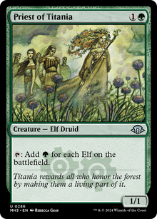 Priest of Titania⁣ - Modern Horizons 3⁣ (Uncommon)⁣ [286]