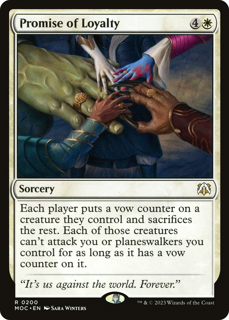 Promise of Loyalty⁣ - Commander: March of the Machine⁣ (Rare)⁣ [200]