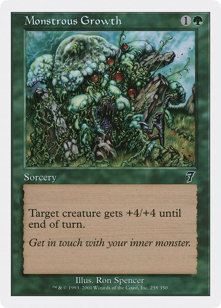Monstrous Growth (7ED-258) - Seventh Edition