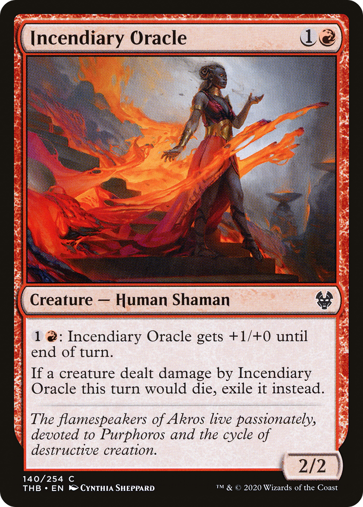 Incendiary Oracle⁣ - Theros Beyond Death⁣ (Common)⁣ [140]