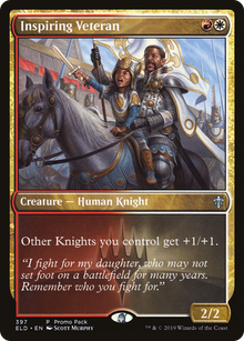 Inspiring Veteran (PPELD-397) - Throne of Eldraine Foil