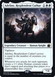 Adeline, Resplendent Cathar (PRE-01S) - Innistrad: Midnight Hunt Promos Foil