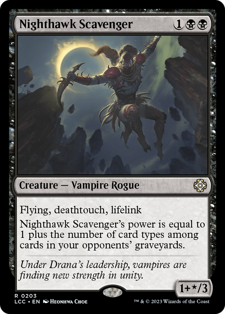 Nighthawk Scavenger⁣ - Commander: The Lost Caverns of Ixalan⁣ (Rare)⁣ [203]