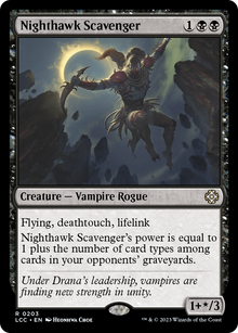 Nighthawk Scavenger⁣ - Commander: The Lost Caverns of Ixalan⁣ (Rare)⁣ [203]