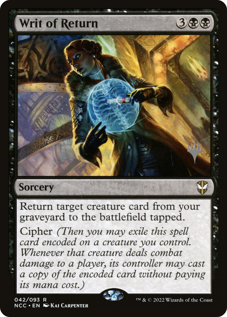 Writ of Return (PPSNC-42P) - New Capenna Commander Promos Foil