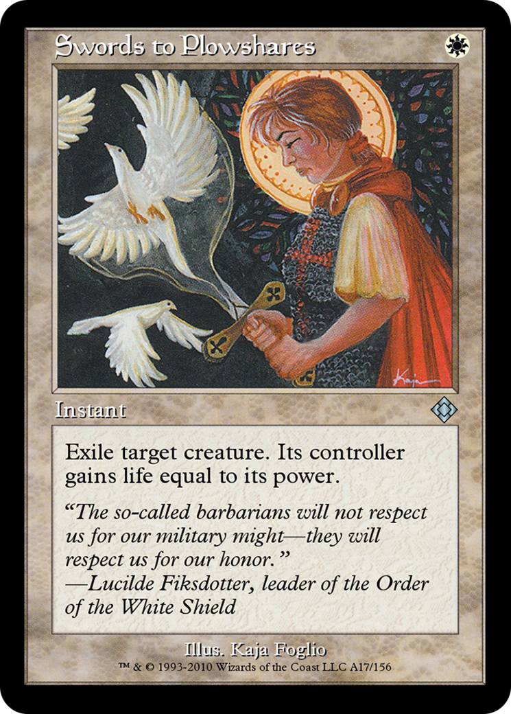 Swords to Plowshares (TD0-A17) - Magic Online Theme Decks