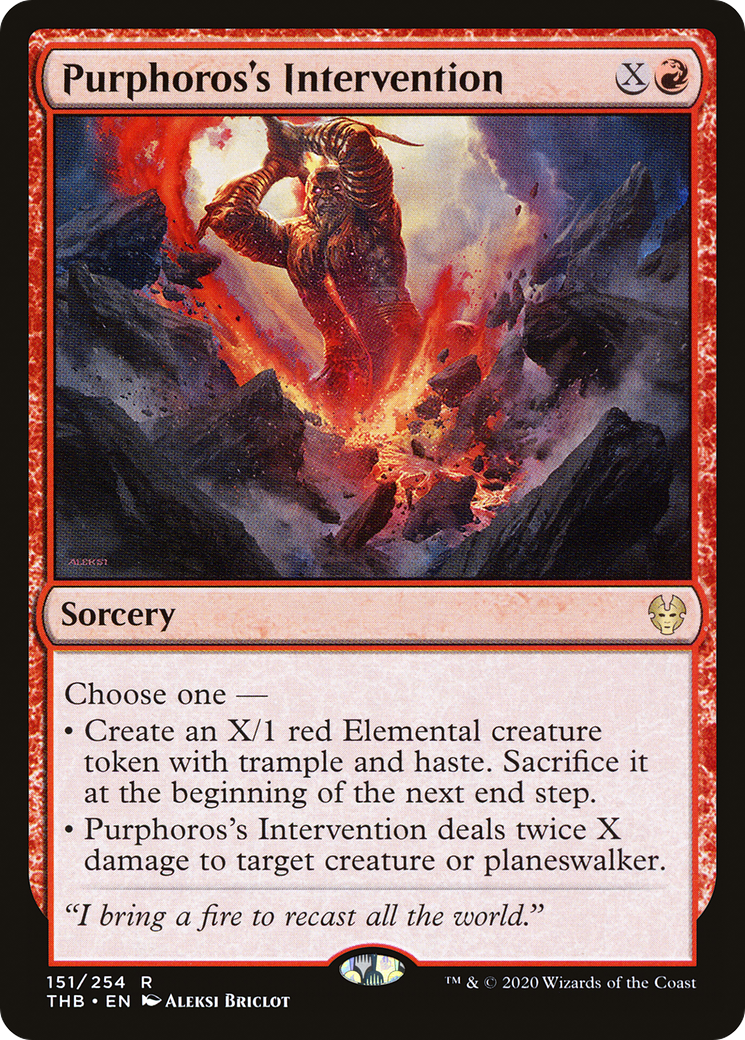 Purphoros's Intervention⁣ - Theros Beyond Death⁣ (Rare)⁣ [151]
