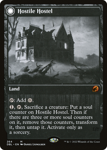 Hostile Hostel (DBL-264) - Innistrad: Double Feature: (Double Faced Transform) Foil