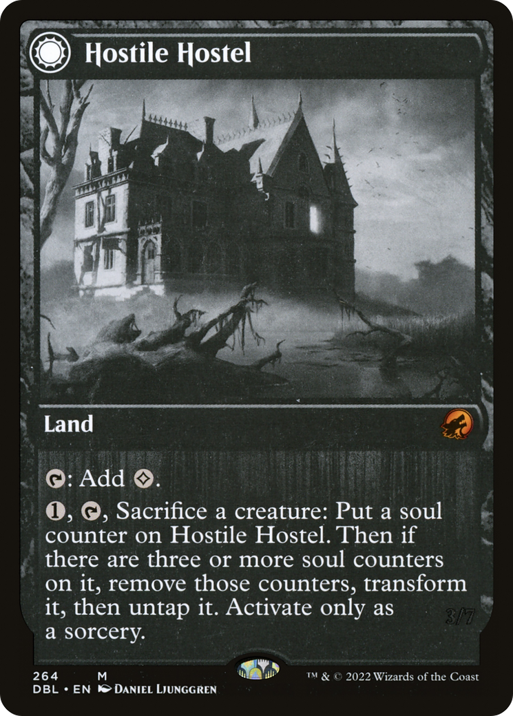 Hostile Hostel (DBL-264) - Innistrad: Double Feature: (Double Faced Transform) Foil